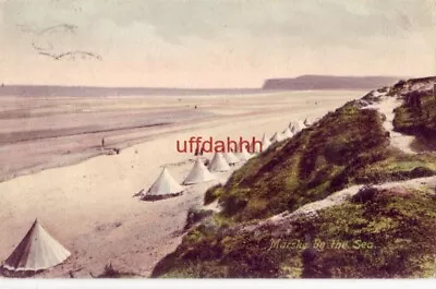 UK ENGLAND MARSKE-BY-THE-SEA Bathing Tents Along Beach 1910 FRITH'S SERIES • £7.12