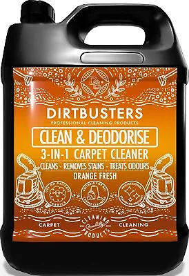 £17.99 • Buy Carpet Shampoo Cleaning Solution Cleaner 5L Pet Odour Deodoriser Upholstery Vax