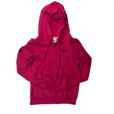 Pink Victoria's Secret Hoodie Zip Up Jacket Size Medium  • $80