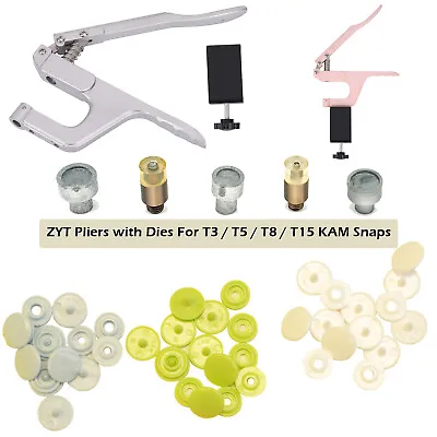 KAM Snap Poppers Studs Fixing Dies For ZYT Table Top Plier DIY Tool • £10.79
