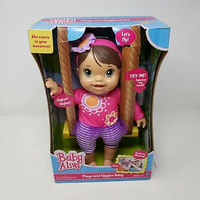  Baby Alive Plays And Giggles Baby Doll Reacts To Your Movement Hispanic 2013 • $110.49