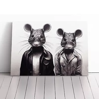 Two Street Rats Canvas Wall Art Print Framed Picture Decor Living Room Bedroom • $43.46