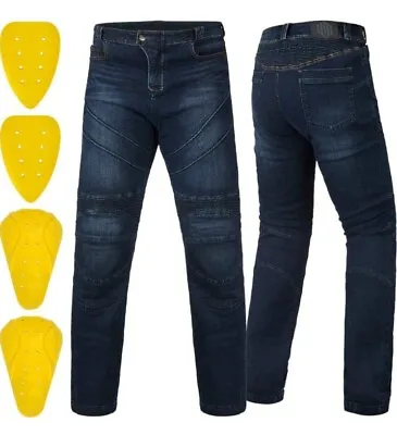 ILM Motorcycle Riding Jeans Abrasion Resistant Fabric Pants Denim Men’s Sz 40/33 • $69.95