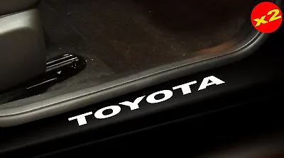 For TOYOTA 4x4 Car Ute Coupe Door Sill Vinyl Cut Decal Stickers 400mm (x2) • $8.90