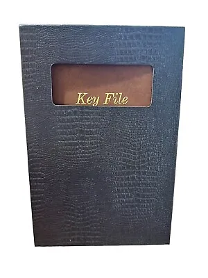 Vintage New Key File Folder Book Style Key Organizer 20 Key Holder NOS • $9.74