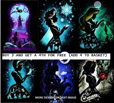 £6.49 • Buy DIY 5D Diamond Painting Inspired By Disney Princess, Craft Art Kit Home Decor