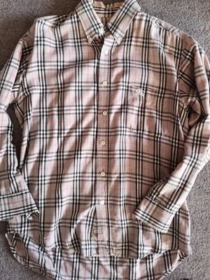 £40 • Buy Burberry Nova Check (Small) Long Sleeve Shirt - Good Used Condition 22  PTP 