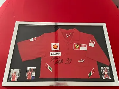 Michael Schumacher Felipe Massa Kimi Raikkonen Hand Signed Polo With COA 2009 • $1000