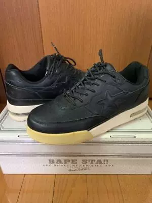 A BATHING APE Road Bapesta Sneaker Shoes Black Low US9.5 Used From Japan • $481.25