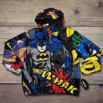 Members Only Batman Graphic Print Windbreaker Jacket Men’s Size Large NEW NWT • $49.99