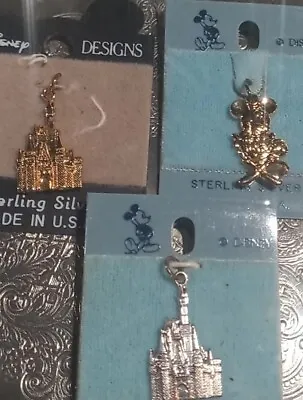 Vintage Sterling Silver Disney Minni And Castle Charms 925.   #3 Totally • $25