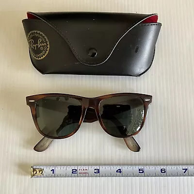 Ray-Ban Wayfarer II Sunglasses Vintage 80s B&L Tortoise Shell W Case USA • $189.99