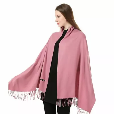 £16.99 • Buy Winter Scarf Pashmina Shawl Wrap For Women Long Large Warm Thick Reversible