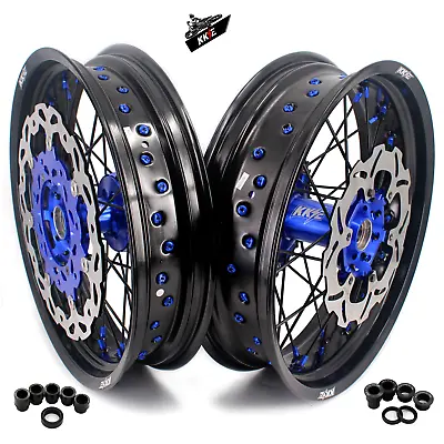 KKE 17  Motard Supermoto Wheels Rim Fit YAMAHA YZ250F 2003-2024 YZ450F YZ125/250 • $989