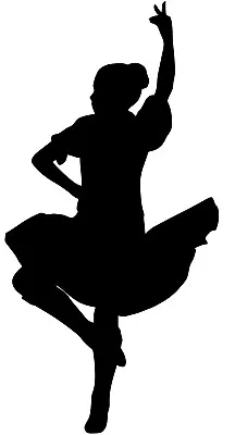 Highland Dancer Silhouette Scottish Scotland 7cmsWall Art Decal Sticker Picture • £2.99