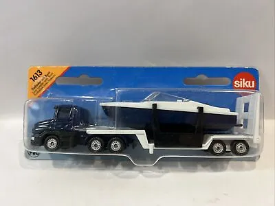 £38.76 • Buy Siku Germany 1613 Semi Truck And Trailer + Boat New In Blister Lorry Low Loader