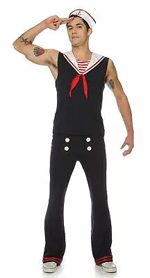 Retro Sailor Costume Mens Deckhand Adult • $44.95