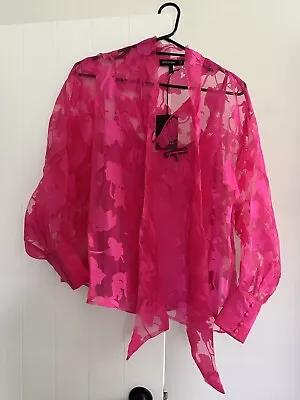BNWT Decjuba Ladies Pink Blouse. Size 12 • $65