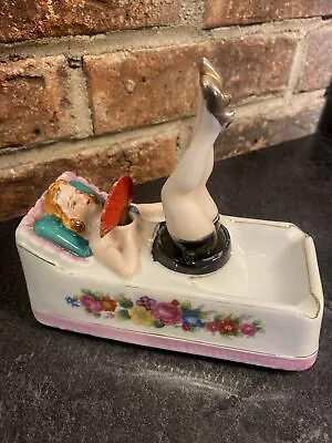 Vintage 1940s Naughty Nodder Ashtray Porcelain Japan Patent T- See Pics! • $85