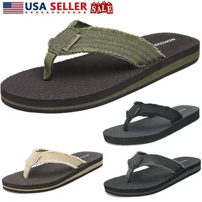 Men's Thongs Flip Flops Beach Sandals Lightweight EVA Sole Comfort Thongs • $15.99