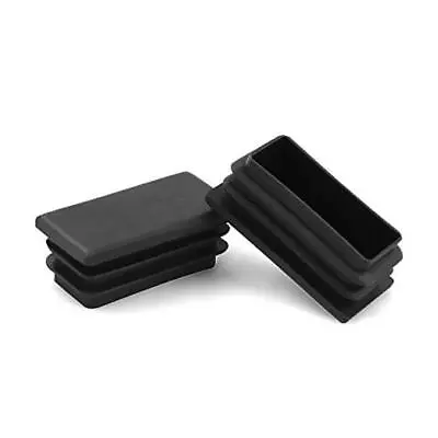  10 PCS 1  X 2  Rectangle Black Plastic Plug End Cap For Pipe Tubing 2.5 X 5cm • $12.74