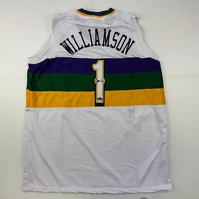 Facsimile Autographed Zion Williamson New Orleans White City Reprint Jersey XL • $74.99