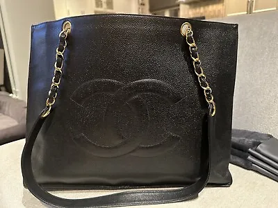 $760 • Buy Chanel Tote Leather Bag - Vintage - Great Condition