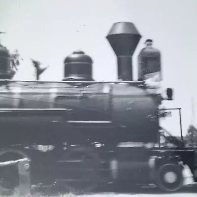 Vintage Black And White Photo Train Steam Locomotive Crossing Road Railroad • $6.69