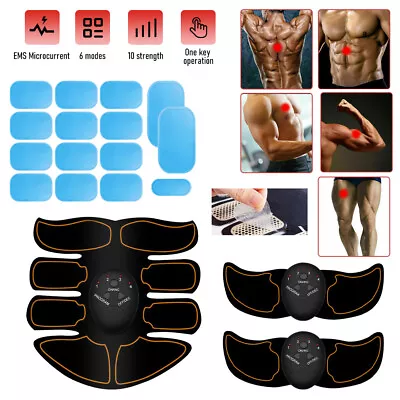 EMS Abdominal Muscle Toning Trainer ABS Stimulator Toner Fitness Binder Gym Belt • $9.99