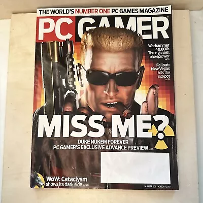 HOLIDAY 2010 PC GAMER Video Game Magazine - DUKE NUKEM • $9.99