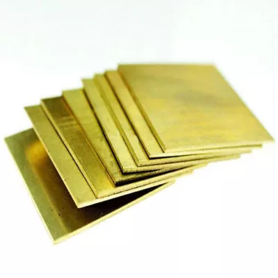 £38.15 • Buy Shim Thick 0.1mm-8mm New Brass Metal Thin Sheet Foil Plate Model Making Various