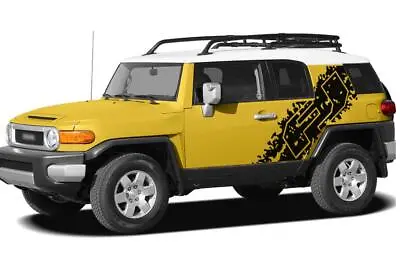 Graphic Mud Splash Car Sticker Kit For TOYOTA FJ CRUISER Side Door Stirpe Decals • $110