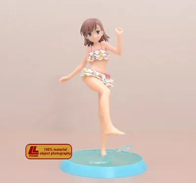 Anime  A Certain Scientific Railgun Misaka Mikoto Swimsuit PVC Figure Toy Gift • $21.59