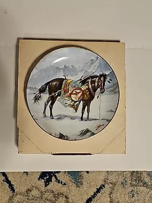 Perillo: Set Of Two Plates WAR PONIES OF THE PLAINS • $25.99