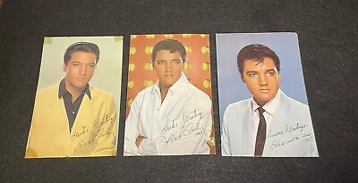 Lot Of 3 Vintage Elvis Presley Post Cards Originals And Unused • $0.99
