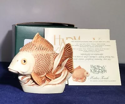 Harmony Kingdom~ Midas Touch ~ Fish~ UK Made Marble Resin ~Box Figurine~ NIB~Sgn • £50.14