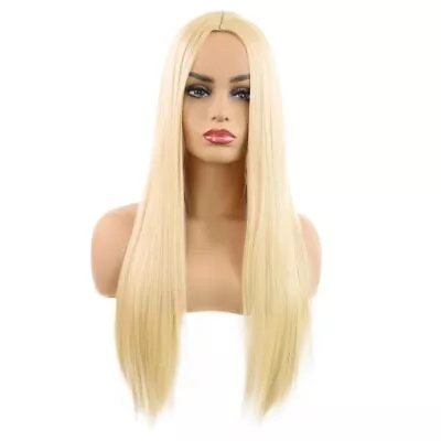 Accessories Halloween Wigs Cosplay Lolita Wig Long Straight Wig Middle Part Wig • £10.84