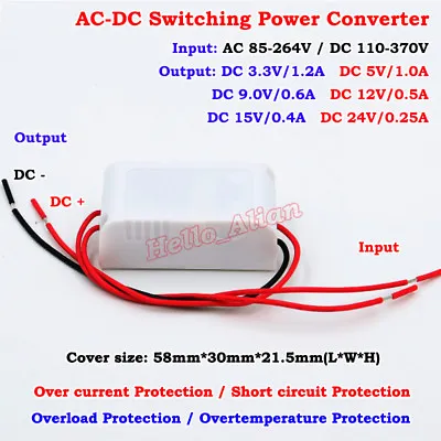 $4.95 • Buy AC-DC Converter 110V 120V 220V 230V To 3.3V 5V 9V 12V 15V 24V Mini Power Module