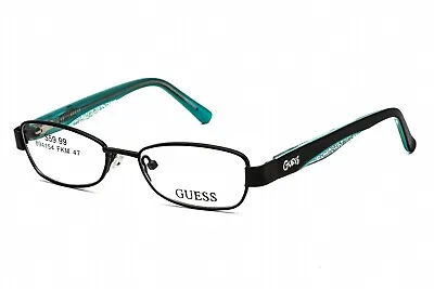 GUESS Womens Kids GU 9092 B84 Satin Black Rectangular Frame Eyeglasses  47mm • $9.99