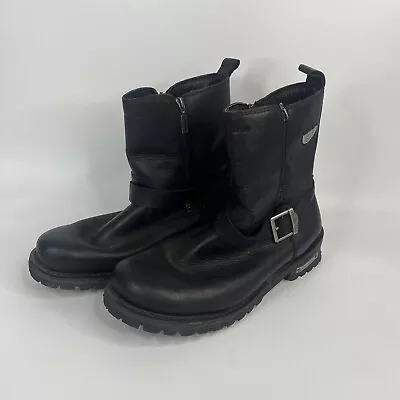 Milwaukee Leather Men's Black 14D Leather Biker Boots Mens Work Boots • $34.99