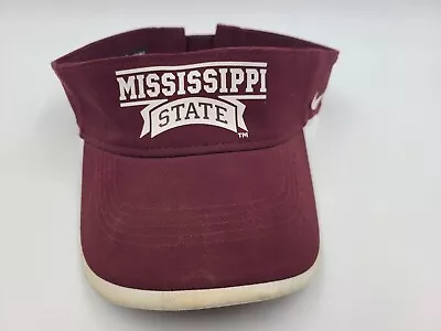Mississippi State University Bulldogs Nike Dri-Fit Sun Visor Adjustable Hat Cap • $7.49