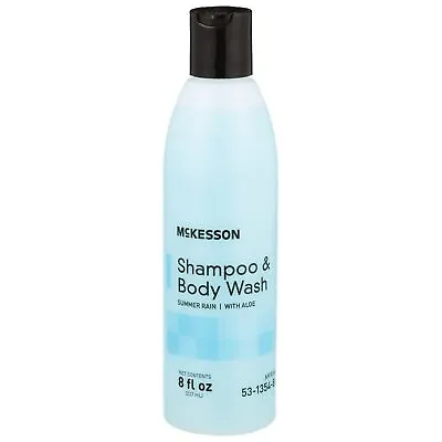 McKesson Shampoo & And Body Wash Summer Rain Scent 8 Oz. 53-1354-8 48 1 Ct • $8.44