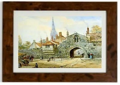 The Close Sailsbury Framed Print By Louise Rayner • £28.04
