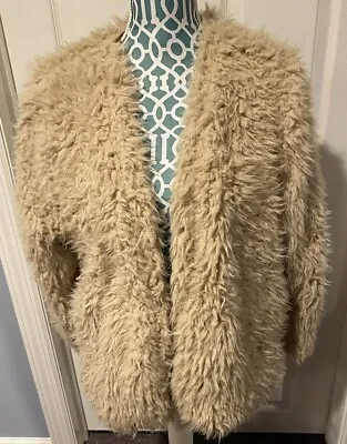 Zaful Fluffy Soft Teddy Bear Jacket Size Small NWT • £11.57