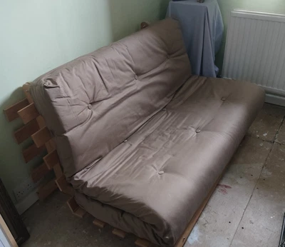 £35 • Buy Double Futon Sofa Bed 6'x4' Fold Out Bed