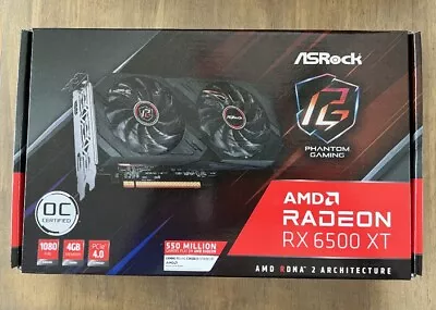 NEW ASRock AMD Radeon RX 6500XT 4GB GDDR6 Graphics Card (RX6500XT PGD 4GO) • $114.99