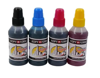 EDIBLE INK SET 4 X 100ml CANON PRINTERS SUPPLIES BLACK CYAN MAGENTA YELLOW • £17.49