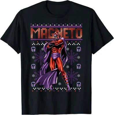 $15.99 • Buy Marvel X-Men Magneto Purple Ugly Christmas Sweater T-Shirt Size S-3XL