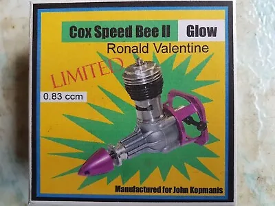 Cox Speed Bee MKII Glow Engne .049 Red   Ronald Valentine  NO.48  NEW  Very Rare • $430