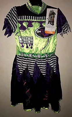 Girls NEW NWT HALLOWEEN MISS MONSTER COSTUME DRESS Size Large 10-12 SPARKLES @@ • $13.56